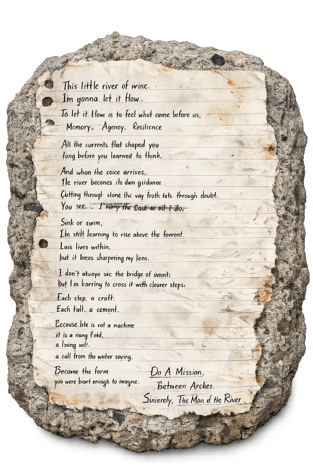 LETTER FROM THE RIVER